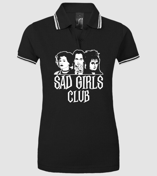 Sad Girls Club model negru pe tricou