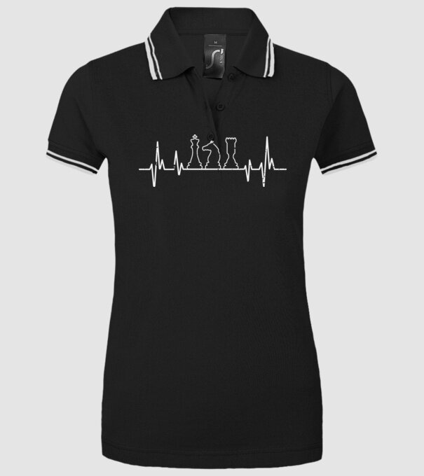 Șah model negru pe tricou