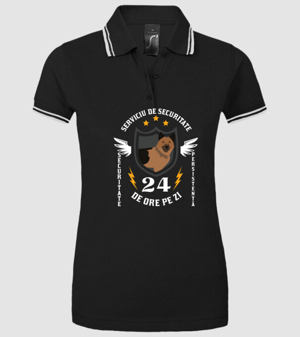 serviciu de securitate - securitate - persistență - 24 de ore pe zi model negru pe tricou
