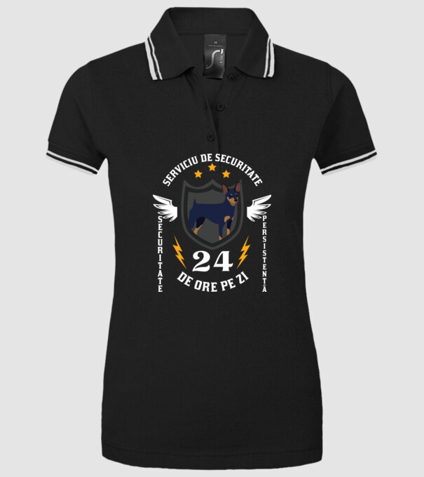 serviciu de securitate - securitate - persistență - 24 de ore pe zi model negru pe tricou