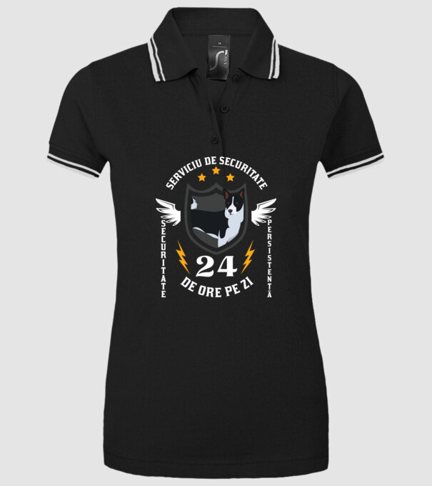 serviciu de securitate - securitate - persistență - 24 de ore pe zi model negru pe tricou