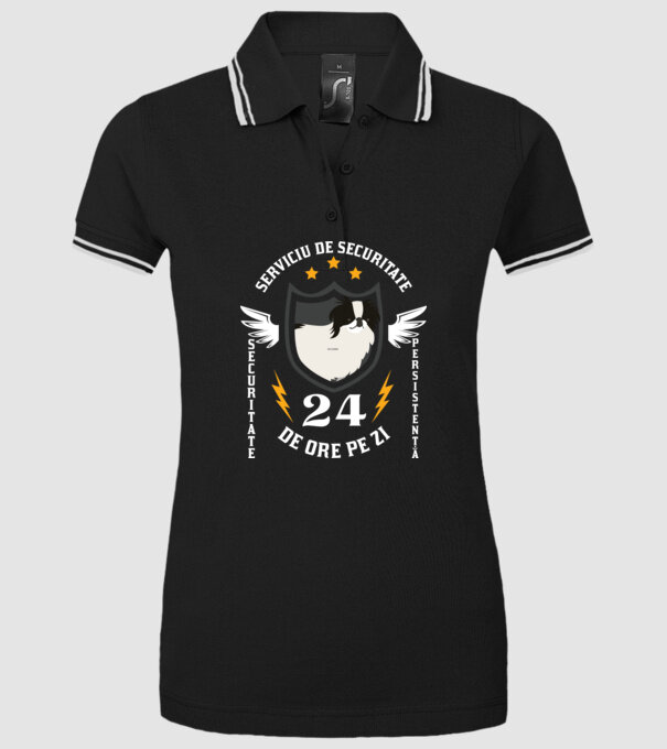 serviciu de securitate - securitate - persistență - 24 de ore pe zi model negru pe tricou