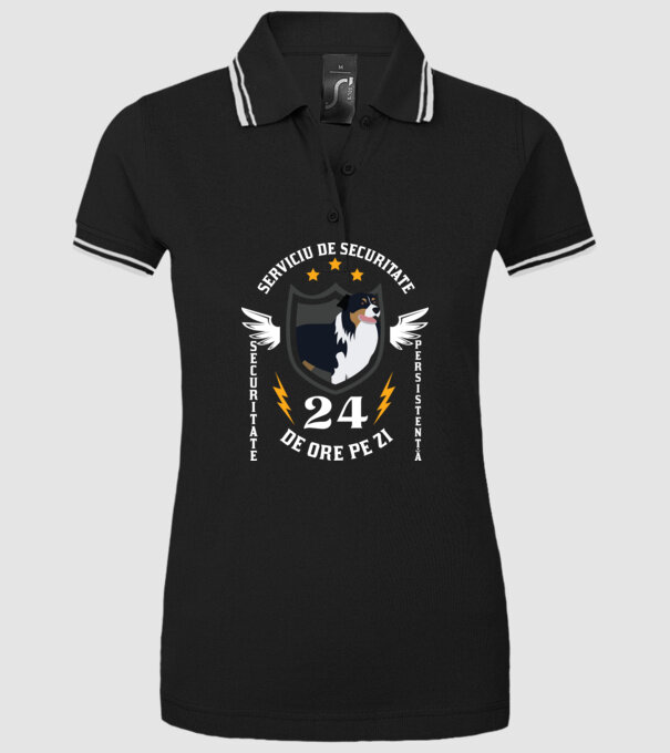 serviciu de securitate - securitate - persistență - 24 de ore pe zi model negru pe tricou