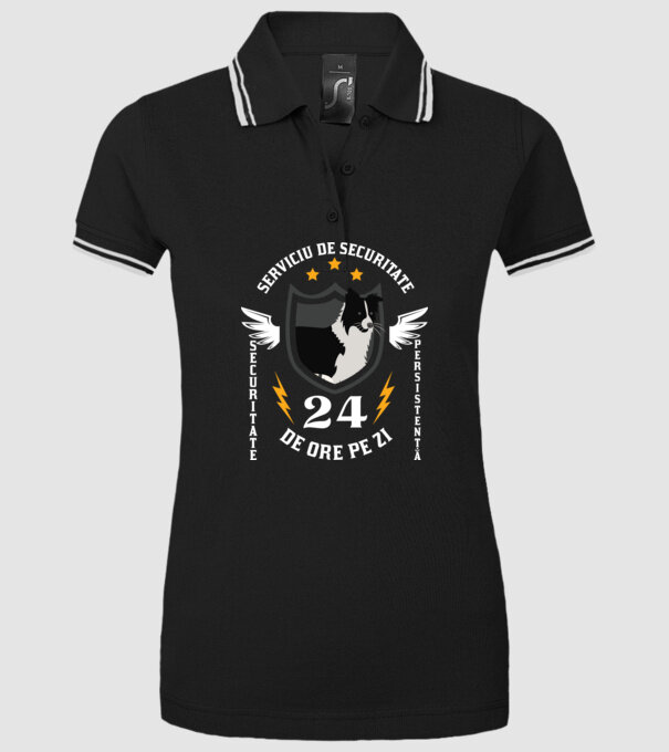 serviciu de securitate - securitate - persistență - 24 de ore pe zi model negru pe tricou