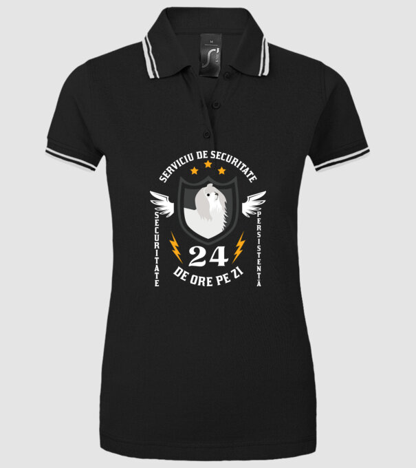 serviciu de securitate - securitate - persistență - 24 de ore pe zi model negru pe tricou