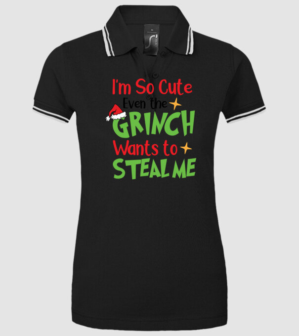 So cute Grinch model negru pe tricou