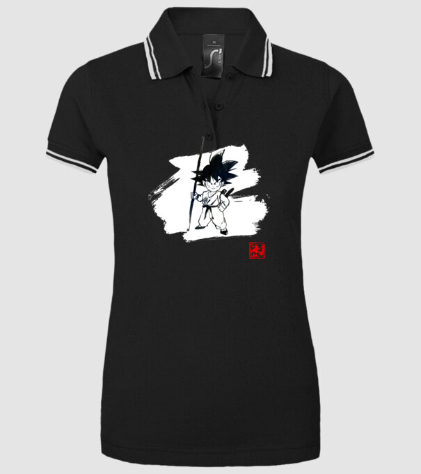 son goku art model negru pe tricou