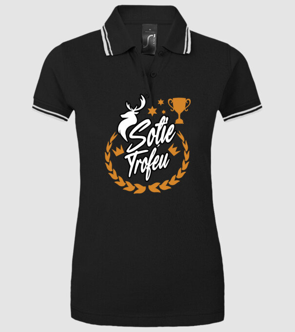 Soție trofeu model negru pe tricou