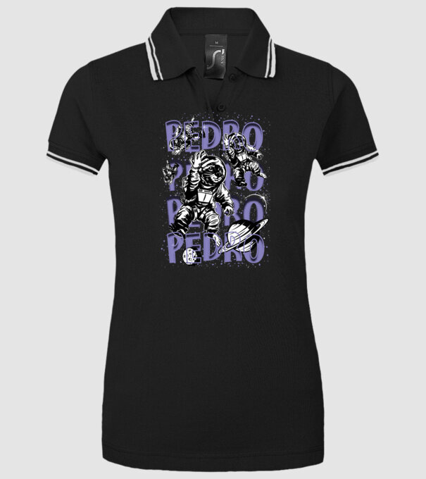 SPACE PEDRO model negru pe tricou