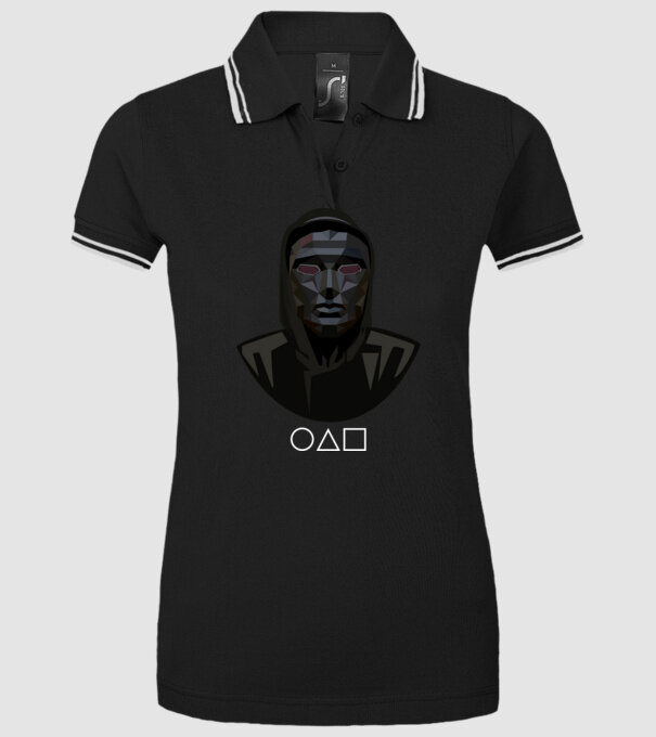 squid game boss model negru pe tricou