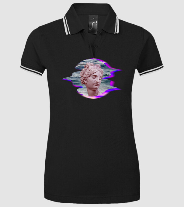 Statue model negru pe tricou