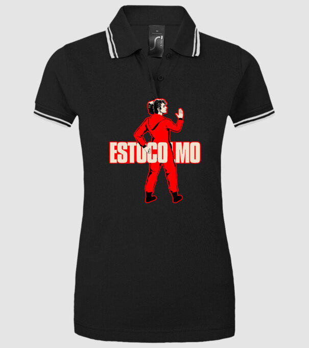 stockholm la casa de papel model negru pe tricou