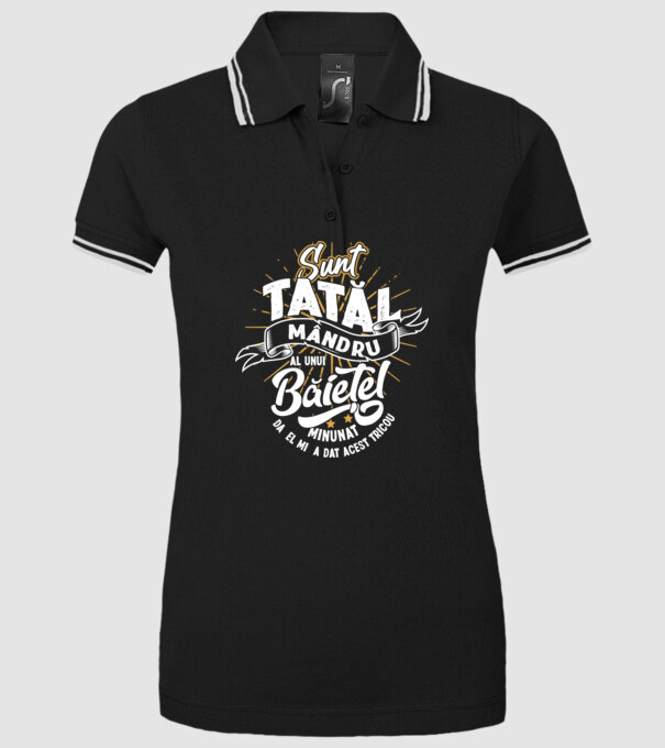 Sunt tatăl mândru al unui băiețel minunat - da, el mi-a dat acest tricou model negru pe tricou