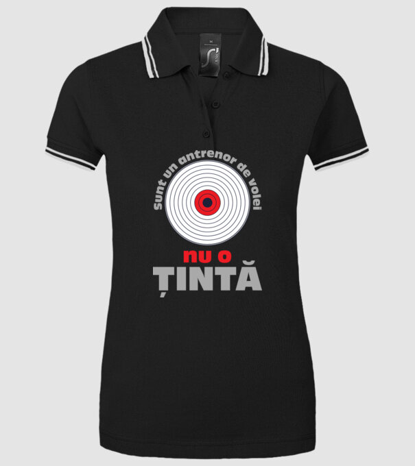 Sunt un antrenor de volei, nu o țintă model negru pe tricou