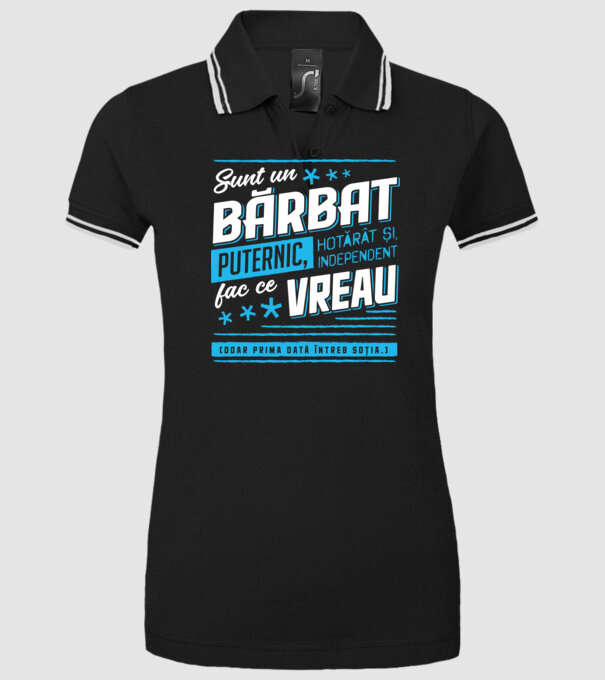 Sunt un bărbat puternic model negru pe tricou