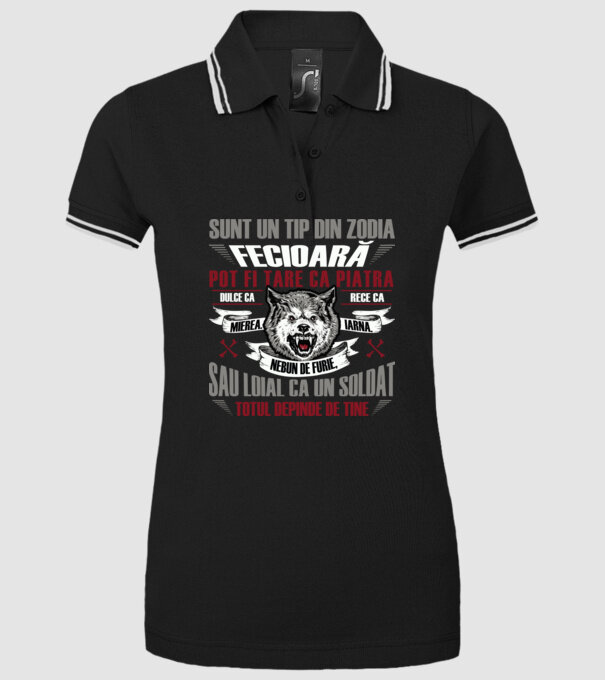 Sunt un tip din zodia Fecioară model negru pe tricou
