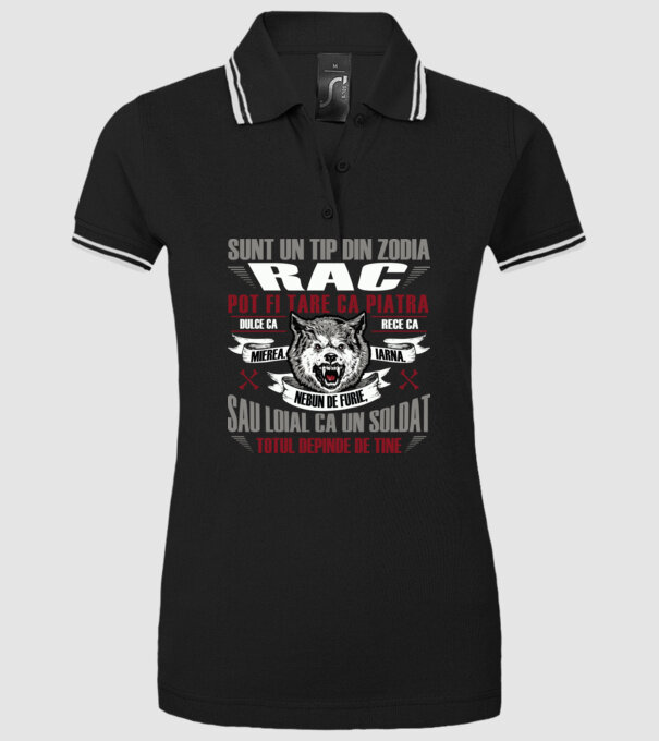 Sunt un tip din zodia Rac model negru pe tricou