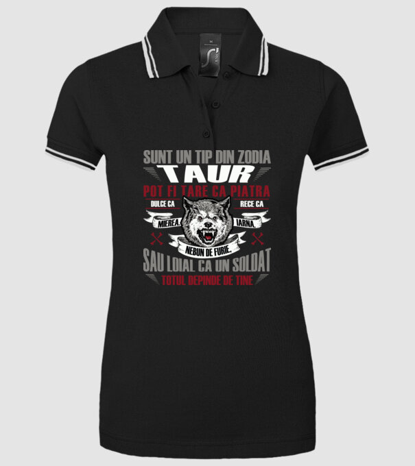 Sunt un tip din zodia Taur model negru pe tricou
