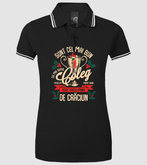 super coleg D1443687 model negru pe tricou