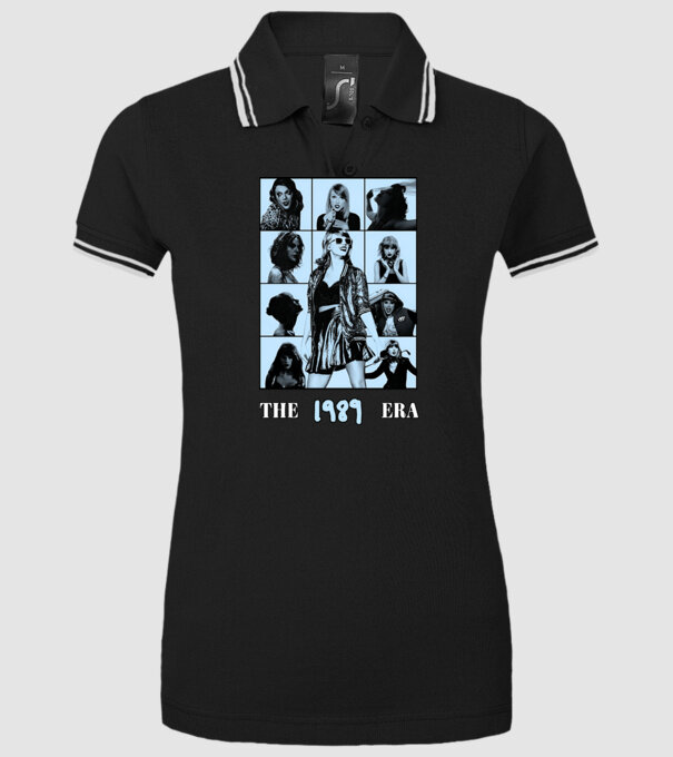 Taylor Swift ERAS blue model negru pe tricou