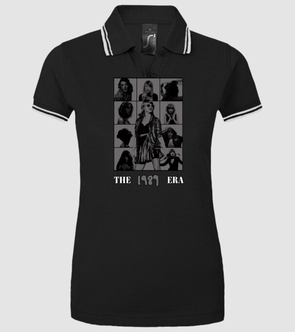 Taylor Swift ERAS grey model negru pe tricou