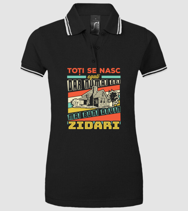 Toți se nasc egali, dar numai cei mai buni devin zidari model negru pe tricou