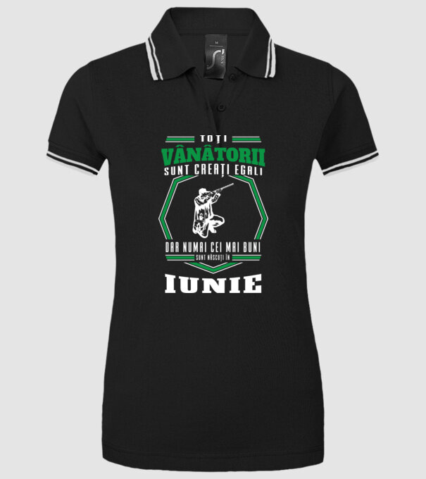 Toți vânătorii sunt creați egali, dar numai cei mai buni sunt născuți în iunie model negru pe tricou