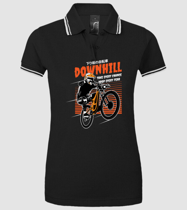 TR Downhill model negru pe tricou