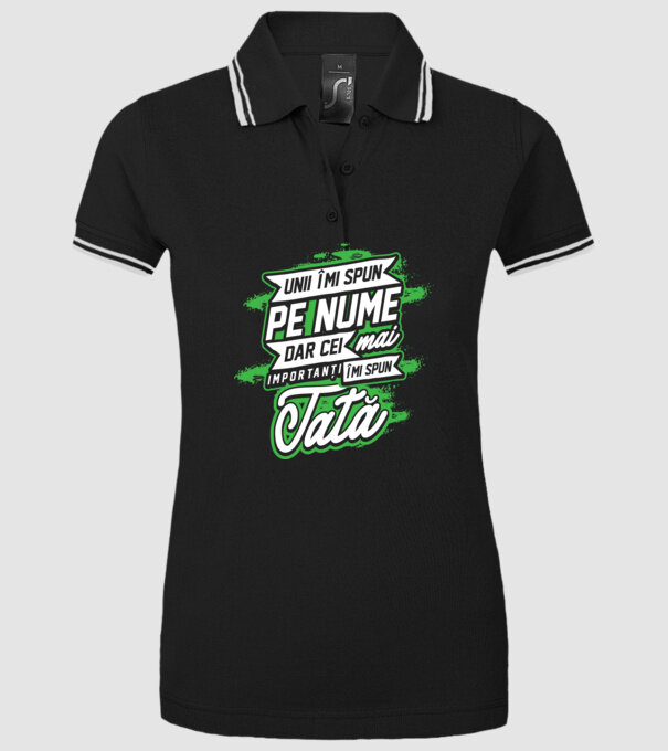 Unii îmi spun pe nume, dar cei mai importanți îmi spun tată model negru pe tricou