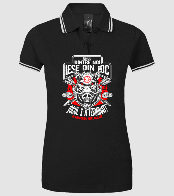 Unul dintre noi iese din joc - jocul s-a terminat - petrecerea burlacilor model negru pe tricou