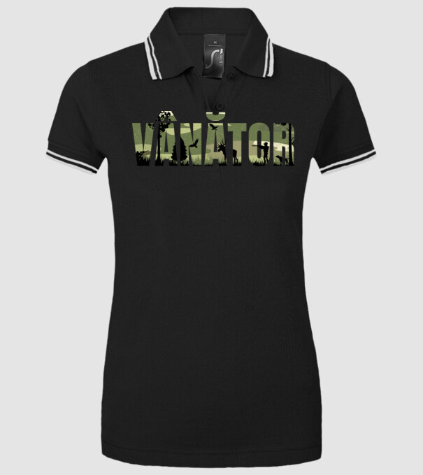 VÂNĂTOR model negru pe tricou