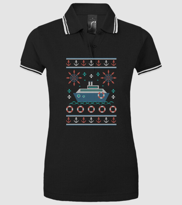Vapoare model negru pe tricou