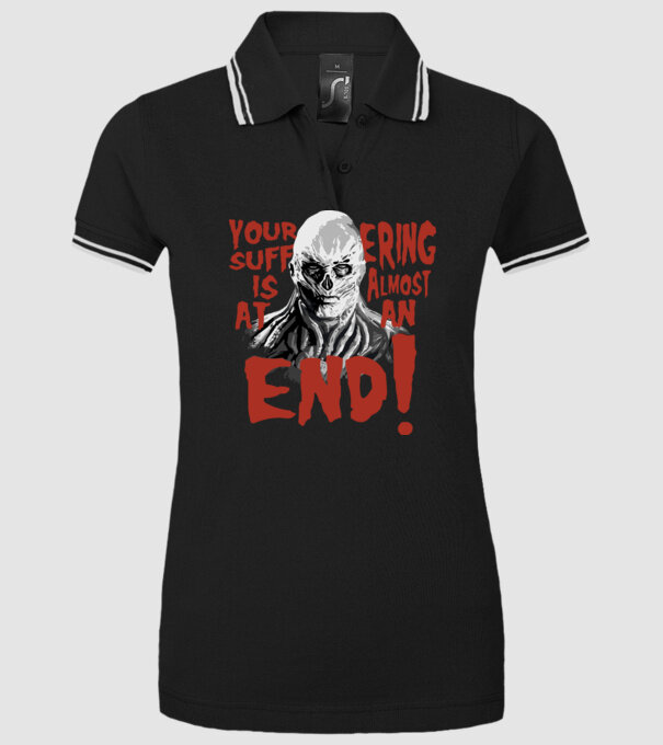 vecna your suffering is almost at an end model negru pe tricou