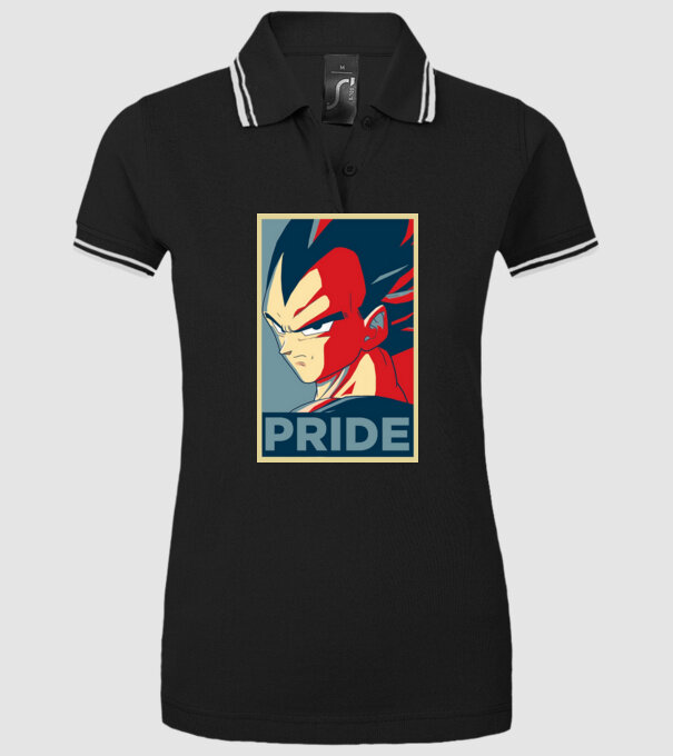 vegeta pride dragonball model negru pe tricou