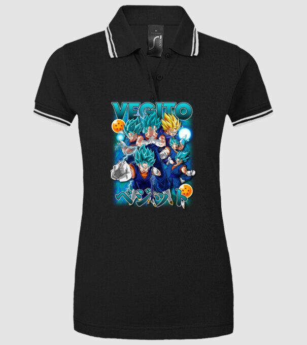 vegito dragonball model negru pe tricou