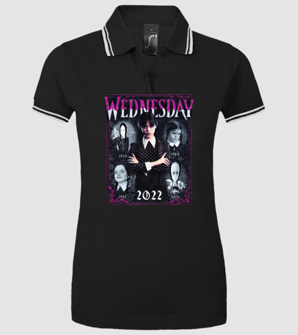 WEDNESDAY ADDAMS multi all time model negru pe tricou