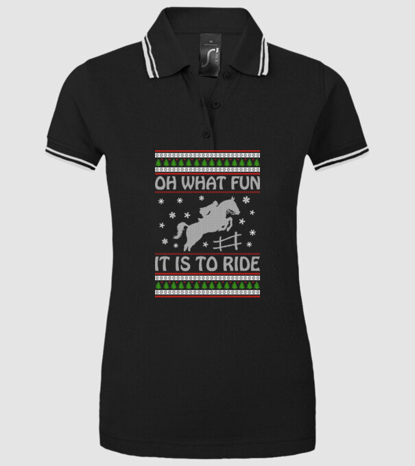 What Fun is to ride - Horse model negru pe tricou