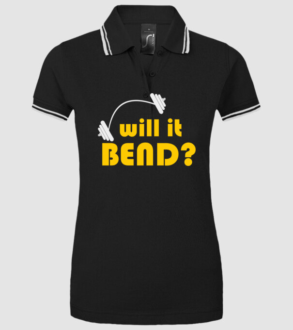 Will it bend model negru pe tricou
