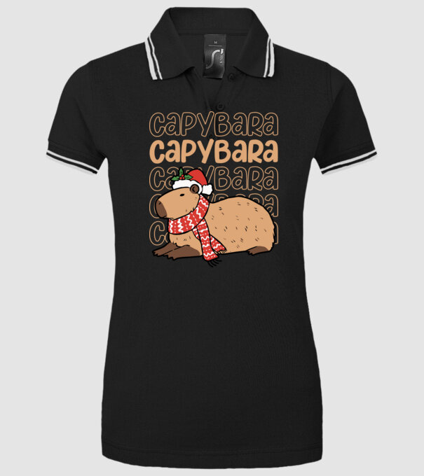 Xmas Cappy model negru pe tricou