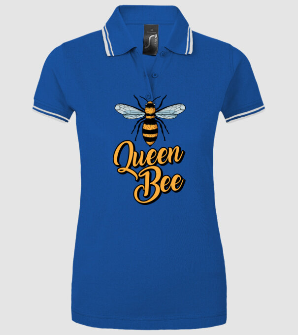 Queen Bee model albastru regal pe tricou