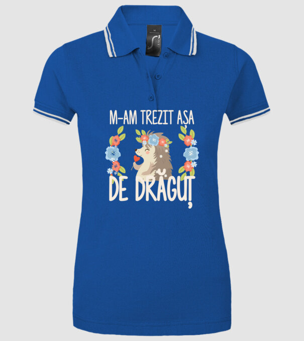 M-am trezit așa de drăguț model albastru regal pe tricou
