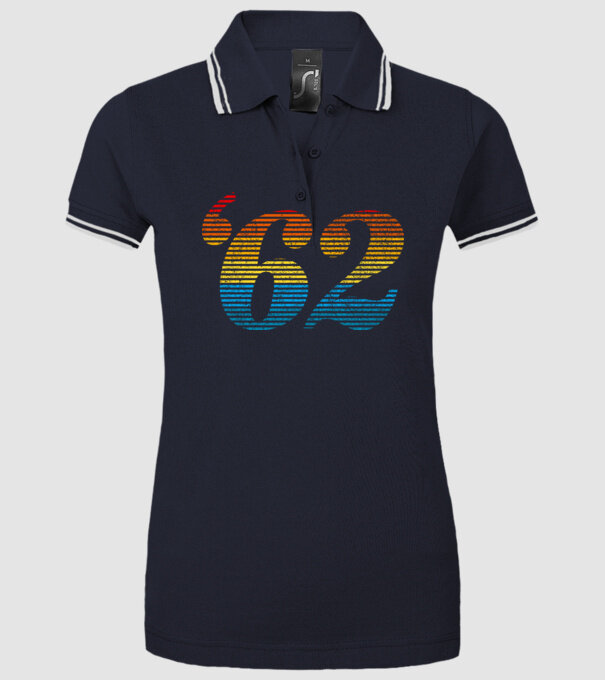Retro Birthday 1962 model albastru închis pe tricou