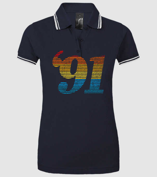 Retro Birthday 1991 model albastru închis pe tricou
