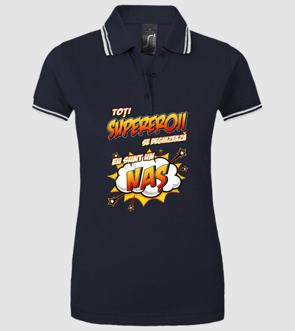 Toți supereroii se deghizează, eu sunt un naș model albastru închis pe tricou
