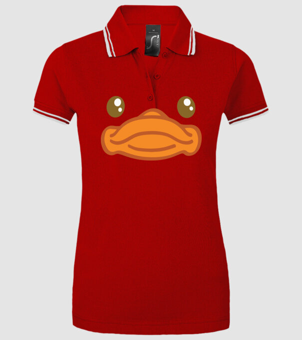Rață carnaval model roșu pe tricou