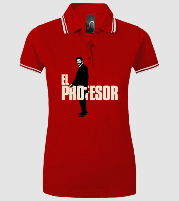 el professor la casa de papel model roșu pe tricou
