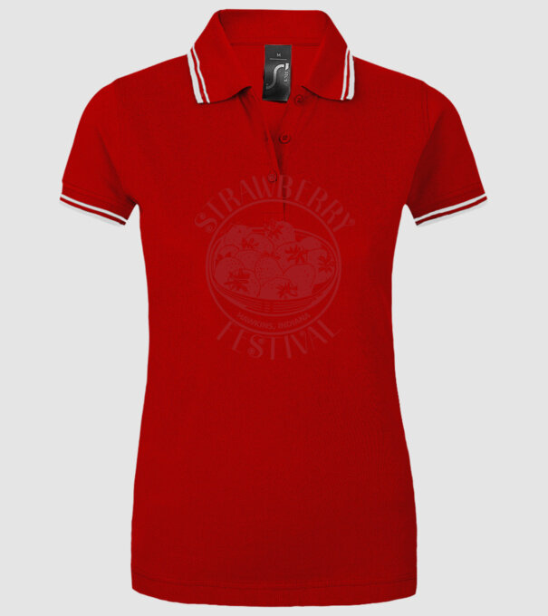strawberry festival stranger things model roșu pe tricou