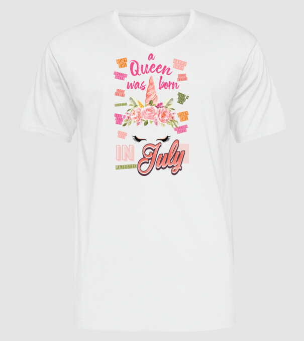 A queen was born in JÚLIUS model alb pe tricou