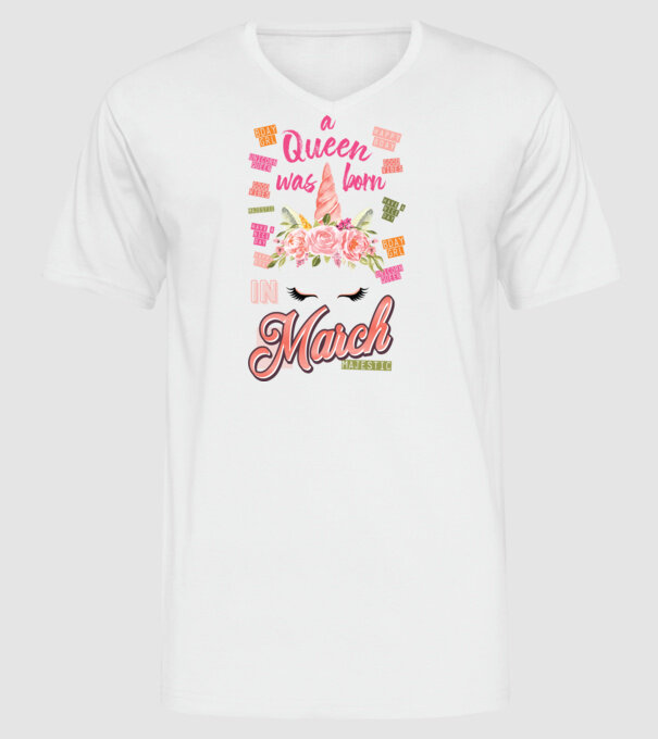 A queen was born in MÁRCIUS model alb pe tricou