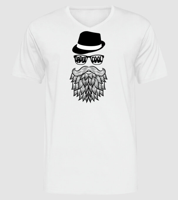 Daddy Cool model alb pe tricou
